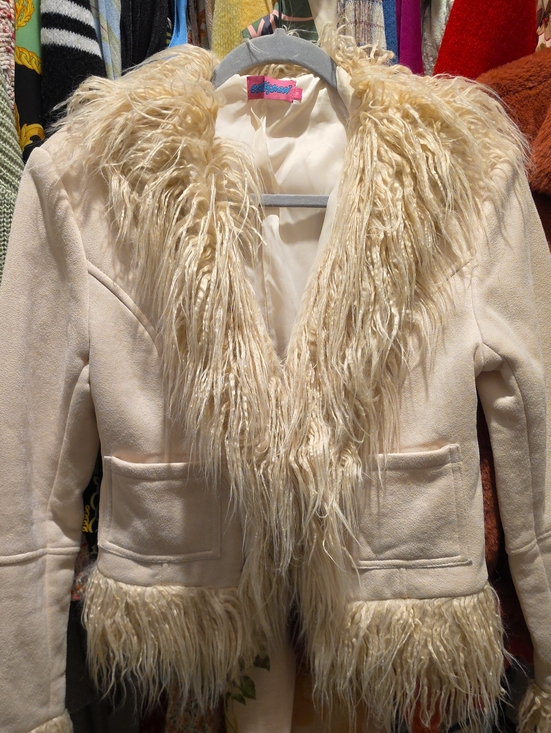 Edikted Jackets & Blazers - Edikted Ivory Faux Fur-Trim Jacket